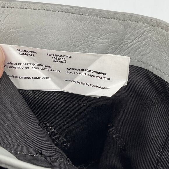 Velez Women's Tri-Fold Leather Wallet, Cracked Silver - Picture 11 of 11